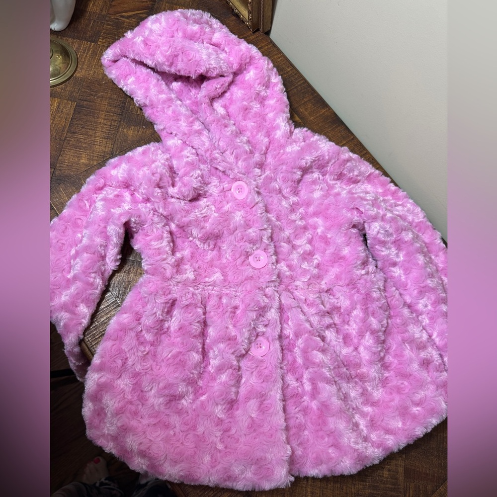 Weatherproof Girls 5/6 Pink Minky Swing Jacket